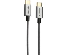 Kabelis USB Verbatim USB-C - USB-C 2 m Pilka (65054)