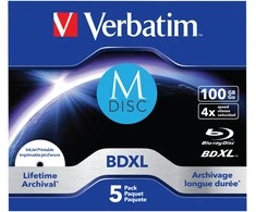Verbatim 43834 neįrašytas „Blu-Ray“ diskas BDXL 100 GB 5 vnt