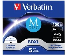 Verbatim 43834 neįrašytas „Blu-Ray“ diskas BDXL 100 GB 5 vnt