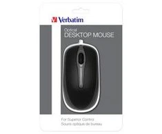 Verbatim optinė pelė USB-A 1000 dpi juodos spalvos 49019