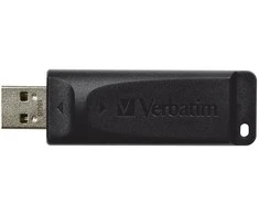 USB laikmena "verbatim" usb atmintinė, usb 2.0, 64 gb, slankiklis, juoda, 98698, usb a, su teleskopine jungtimi