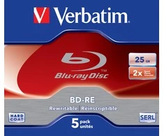 Verbatim (43615) BluRay BD-RE SL Verbatim 25GB, 2x 5 v/pak.