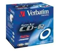 CD-R Verbatim [ brangakmenių dėklas 10 | 700 MB | 52x | Kristalas | DataLife+ AZO ]