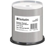 Verbatim 43718 neįrašytas CD diskas CD-R 700 MB 100 vnt