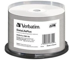 Verbatim DataLifePlus 4,7 GB DVD-R 50 vnt