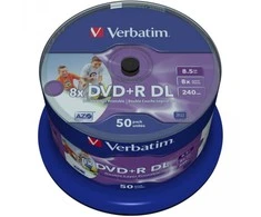 Verbatim 43703 neįrašytas DVD diskas 8,5 GB DVD-R 50 vnt