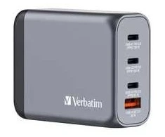 Verbatim Laidinis įkroviklis GaN 100W 3xUSB-C/USB-A + Adapteris EU/UK/US GNC-100 32202