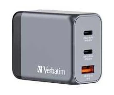 Verbatim GNC-65 GaN įkroviklis 3-Port 65W USB-A/USB-C