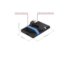 Verbatim Metal Enclosure skirtas Drive Store ‘n’ Go 2.5″ USB 3.2 juodos spalvos 53106