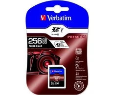 Atminties kortelė Verbatim Premium 256GB, 300x, SDXC UHS-I / V44026