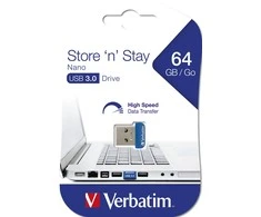 Verbatim Pendrive 64GB USB-A 3.2 NANO mėlynos spalvos 98711