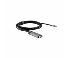 Verbatim 49144 vaizdo kabelio adapteris 1,5 m C tipo USB HDMI Juoda, Sidabras