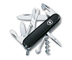 Šveicarija Victorinox Climber juodas peilis