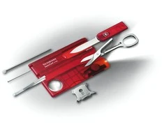 Victorinox Įrankių kortelė SwissCard Lite in red transparent