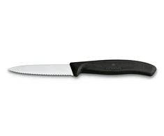 Peilis daržovėms Victorinox 6.7633, dantytas, juodas