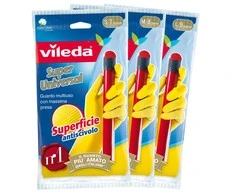 Namų ruošos pirštinės VILEDA SUPER GRIP, neslystančios, L dydis, 1 pora – itin tvirtos valymo pirštinės.