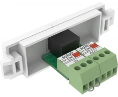 Vision VISION Techconnect modulinė AV priekinė plokštė - 30 METŲ GARANTIJA - 3,5 mm mini lizdo modulis - skirtas naudoti su stereo garso kabeliu - per terminalą gale - TRS - plikas laidas Phoenix jungtis gale - gali būti naudojama „Techconnect“