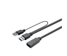 Kabelis USB VivoLink USB-A - USB-A 12.5 m Juodas (PROUSB3AAF12.5C)