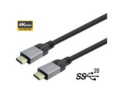 Kabelis USB VivoLink USB-C - USB-C 2 m Juodas (PROUSBCMM2)