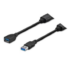 USB kabelis VivoLink USB-A - USB-A 5 m Juodas (PROUSB3AAF5C)