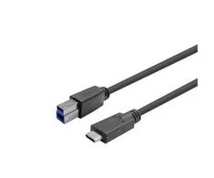 Kabelis USB VivoLink USB-C - USB-B 10 m Juodas (PROUSBCBMM10)