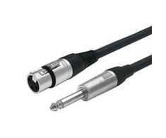 Kabelis VivoLink Vivolink PROAUDXLRFJACKS10 kabelis audio 10 m XLR 6.35mm Juodas