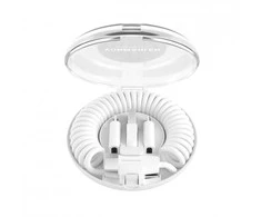 USB kabelis Vonmählen USB-A + USB-C - USB-C + Žaibas 0,75 m baltos (ALC00002)
