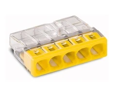 Jungtis 5x0.5-2.5mm geltona WAGO