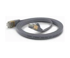 Wantec plokščias CAT6A FTP pataisymo kabelis – 2 m – Cat6a – F/UTP (FTP) – RJ-45 – RJ-45 – pilkas (7077)