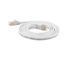 Wantec Patchkabel SSTP CAT7 Ste. CAT6a d=4mm 0,25m baltas