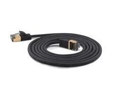 Wantec wW Patch CableCat.7 RohCable ypač plonas (kištukas CAT6A) SSTP juodas 0,25 (7199)