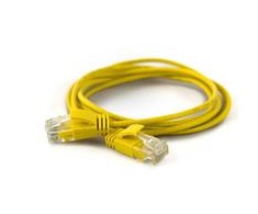 Wantec Patchcord Cat.6a, U/UTP, 0.1m, geltona (7281)