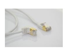 Wantec wW Patch CableCat.7 RohCable kampuotas (90°oben) SSTP pilkas 3,0 m (7574)