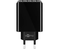 Goobay Įkroviklis Triton 4-kierunkowa kroviklis USB (30W) juoda