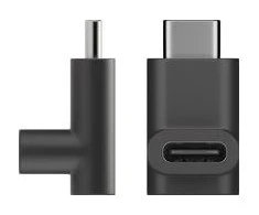 Goobay USB-C 90° kampo adapteris, juodas