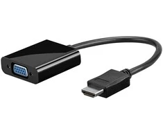 Goobay | HDMI/VGA adapteris, dengtas nikeliu | 68793 | Juodas | HDMI kištukas (A tipas) | VGA moteriškas (15 kontaktų)
