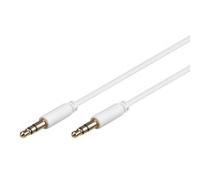 Kabelis Goobay Jack 3.5mm - Jack 3.5mm 2m baltas (69113)