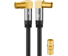 Wentronic IEC GN-WT TV jungtis Goobay Angle Juoda 3m
