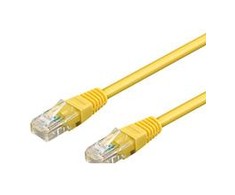 Goobay | CAT 5e patch cable, U/UTP | 95556 | Geltona RJ45 male (8P8C) | RJ45 male (8P8C)