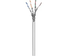„Goobay“ | CAT 6a tinklo kabelis, S/FTP (PiMF) | 96094 | Kabelio tipas - apvalus kabelis. AWG 26/7 (daugiasienis). Skaitiklio skalė: taip. Kabelio apvalkalo skersmuo (apytiksliai) 6,3 mm. Vidinio laidininko medžiaga: CU (varis). Kabelio apvalkalo medžiaga: LSZH. Ekranų skaičius: 2. 1 tipas, ekranuojanti folija (aliuminis), PiMF. 2 tipas, ekranuojanti pynė (aliuminis). Atitinka LSZH reikalavimus: taip | • neterminuotas lankstus duomenų / jungiamasis kabelis, skirtas naudoti patalpose • dvigubai ekranuotas susuktos poros LAN kabelis • porų ekranavimas: PIMF (poros metalinėje folijoje) + išorinis ekranas: pynimas • Šis produktas nėra patvirtintas nuolatiniam montavimui pastatuose. | Pilkas