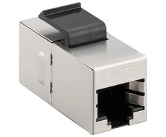 Goobay Keystone module CAT 6, STP, slim type 96100 Juodas/Sidabrinis