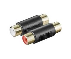 Adapteris AV Goobay RCA (Cinch) x2 - RCA (Cinch) x2 juoda (12419)