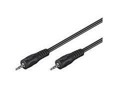 Kabelis Goobay Jack 3.5mm - Jack 3.5mm 2.5m juoda (50019)