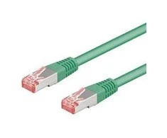 Goobay Wentronic Goobay - Patch- Kabelis - RJ-45 (M) iki RJ-45 (M) - 10,0m - SFTP, PiMF - CAT 6 - presuotas, be halogenų - žalias (68294)