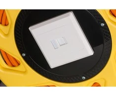 Goobay S / FTP elektroninis būgnų minkštiklis. 7A 4 x 2 x AWG23 LSCH oranžinis 90m (58938)