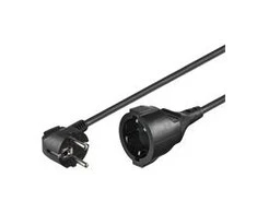 Goobay maitinimo laido ilgintuvas 3,0 m juodas - 93093