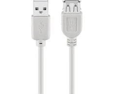 USB kabelis Goobay USB-A - USB-A 0,3 m Baltas (68716)