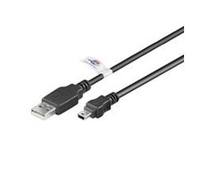 Kabelis USB Goobay USB-A - miniUSB 3 m Juodas (93903)
