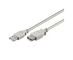Kabelis USB Goobay USB-A - USB-A 0.6 m Baltas (68624)