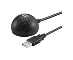 USB kabelis Goobay USB-A - USB-A 1,5 m Juodas (68913)